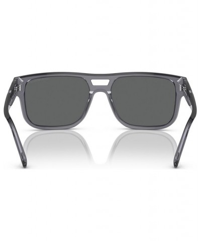 Men's Sunglasses EA4197 Transparent Gray $34.40 Mens