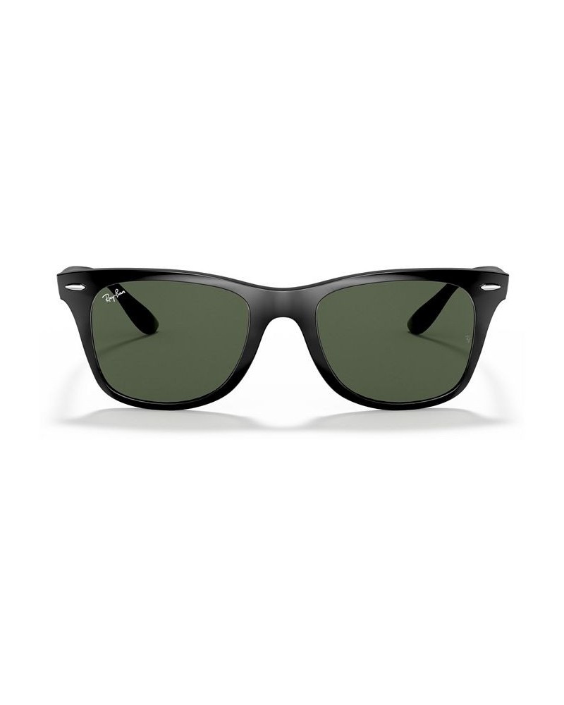 Sunglasses RB4195 WAYFARER LITEFORCE BLACK SHINY/GREEN $31.36 Unisex