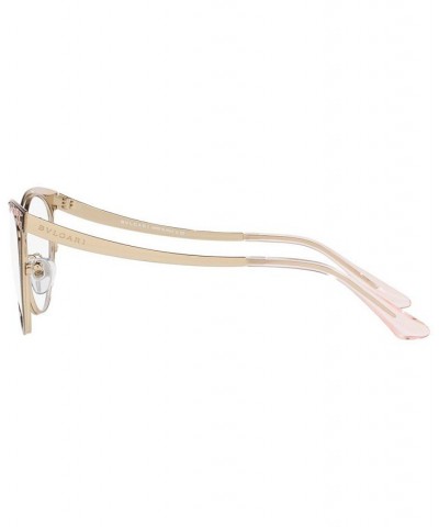 BV2186 Women's Cat Eye Eyeglasses Black Gold-Tone $97.29 Womens