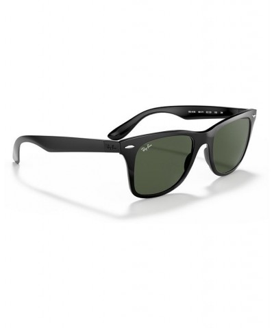 Sunglasses RB4195 WAYFARER LITEFORCE BLACK SHINY/GREEN $31.36 Unisex