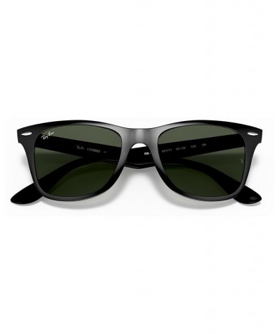 Sunglasses RB4195 WAYFARER LITEFORCE BLACK SHINY/GREEN $31.36 Unisex