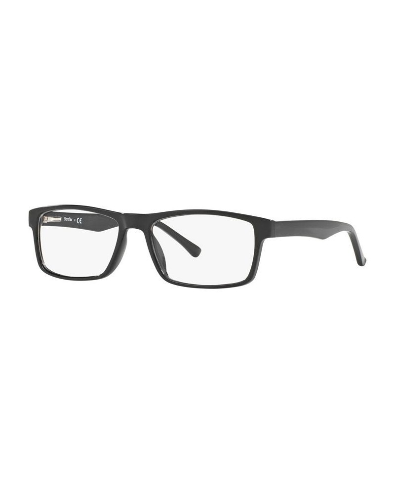 SF1149 Men's Rectangle Eyeglasses Black $8.52 Mens