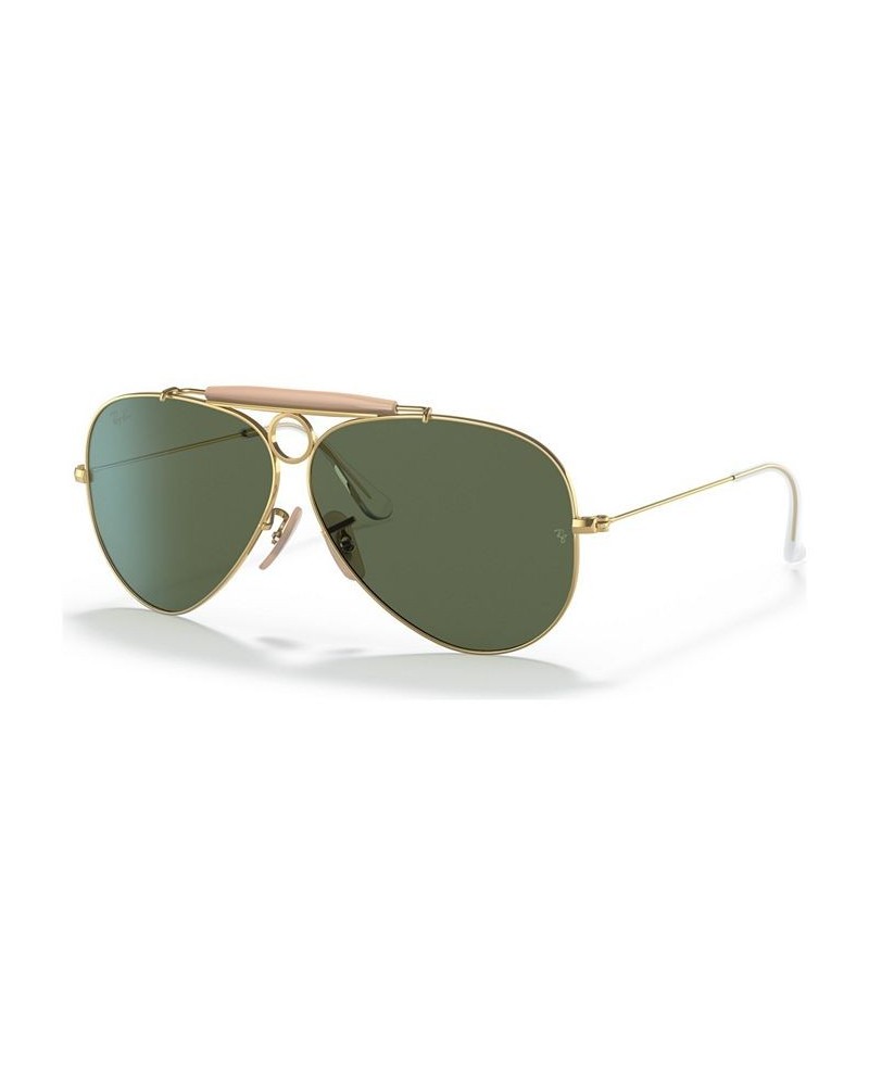 Unisex Shooter Aviation Collection Sunglasses RB313858-X 58 Gold-Tone $16.10 Unisex