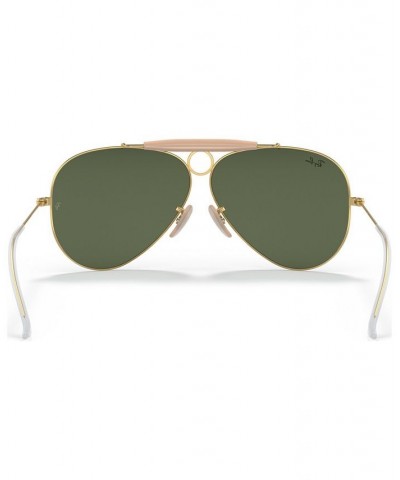 Unisex Shooter Aviation Collection Sunglasses RB313858-X 58 Gold-Tone $16.10 Unisex