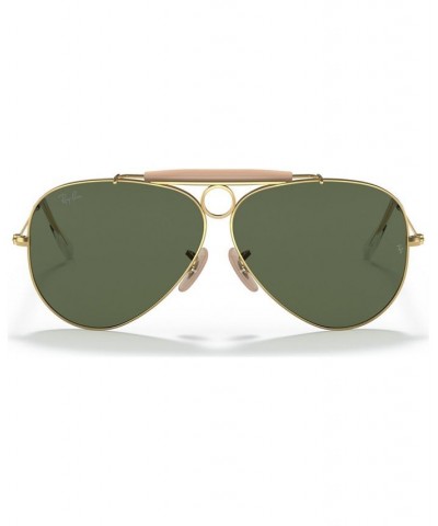 Unisex Shooter Aviation Collection Sunglasses RB313858-X 58 Gold-Tone $16.10 Unisex