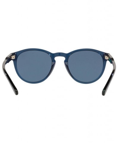 Men's Sunglasses PH4172 50 SHINY TRANSPARENT BLUE/DARK BLUE $34.01 Mens