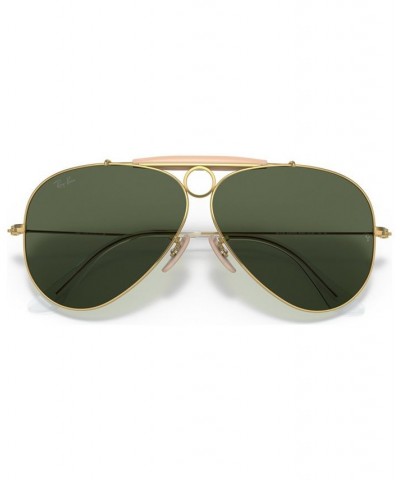 Unisex Shooter Aviation Collection Sunglasses RB313858-X 58 Gold-Tone $16.10 Unisex