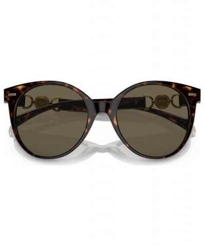 Women's Low Bridge Fit Sunglasses VE4442F Havana $88.76 Womens