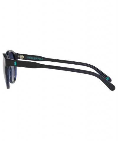 Men's Sunglasses PH4172 50 SHINY TRANSPARENT BLUE/DARK BLUE $34.01 Mens