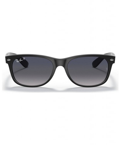 Polarized Sunglasses RB2132 NEW WAYFARER BLACK MATTE/BLUE POLAR $20.10 Unisex