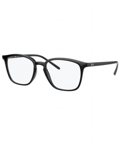 RX7185 Unisex Square Eyeglasses Shiny Black $39.76 Unisex