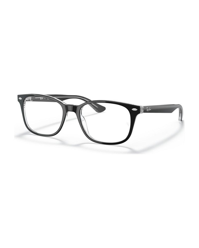 RX5375 Unisex Square Eyeglasses Top Black $28.65 Unisex