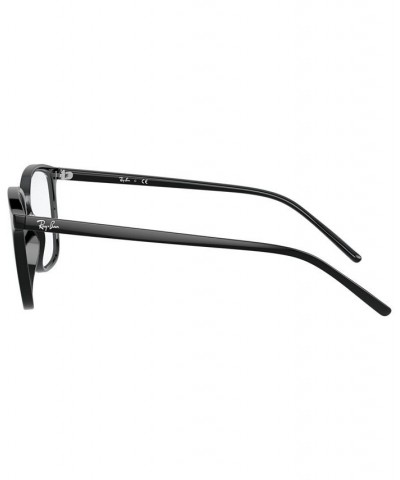 RX7185 Unisex Square Eyeglasses Shiny Black $39.76 Unisex