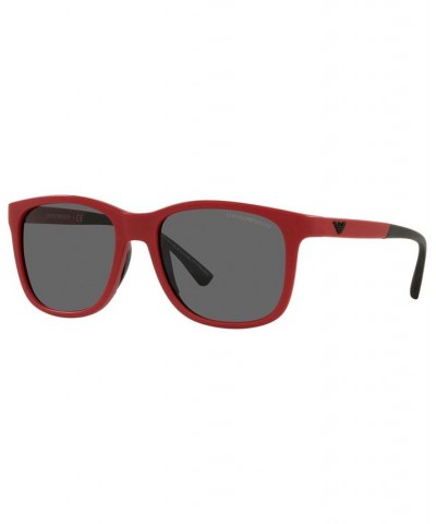 Men's Sunglasses EA4184 49 Matte Black $16.83 Mens