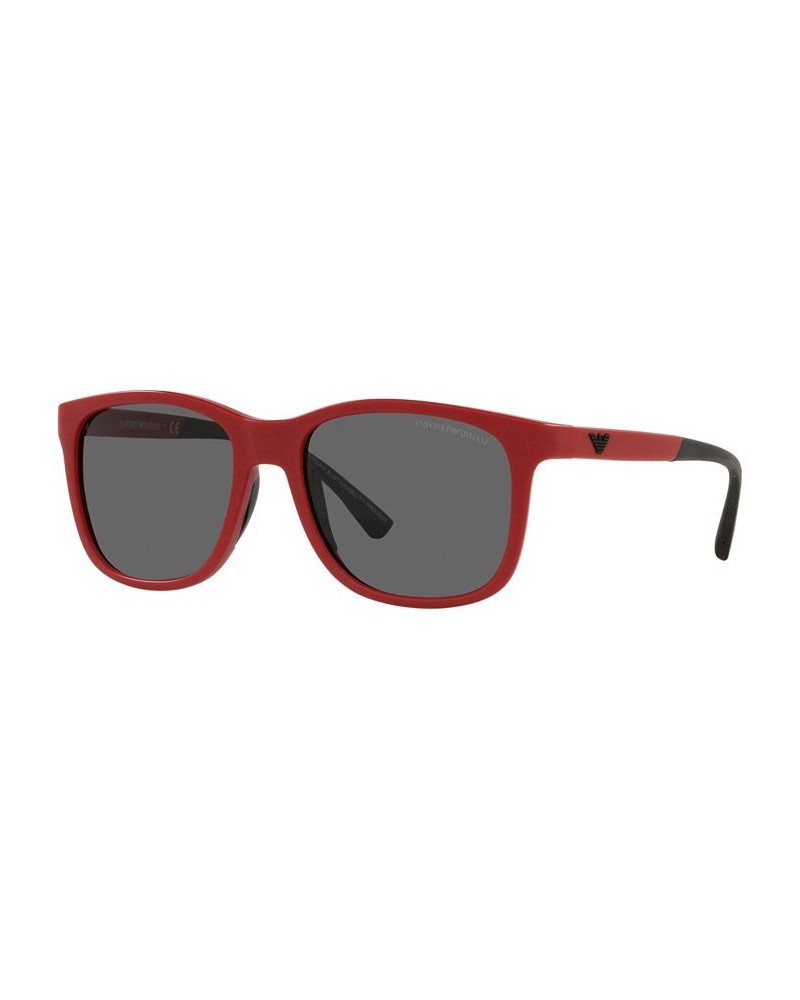 Men's Sunglasses EA4184 49 Matte Black $16.83 Mens