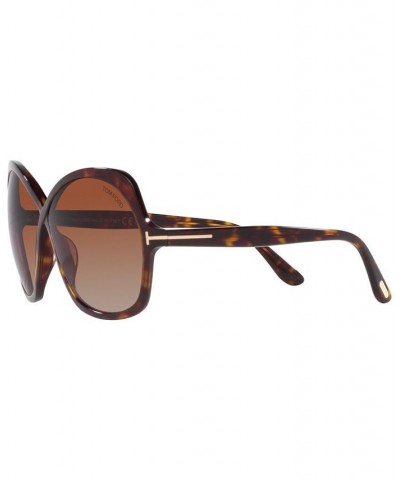 Women's Sunglasses FT1013 Black Shiny $102.00 Womens