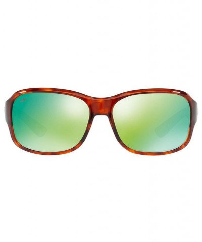 Polarized Sunglasses INLET 58 TORTOISE/GREEN MIRROR $34.08 Unisex