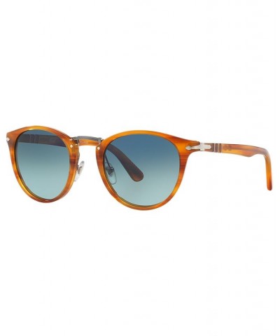 Polarized Sunglasses PERSOL PO3108S 49P BROWN/BLUE GRADIENT POLAR $99.90 Unisex