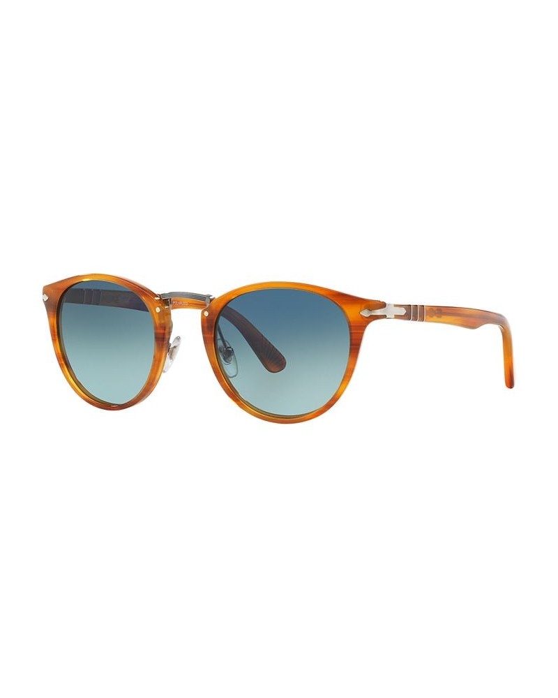 Polarized Sunglasses PERSOL PO3108S 49P BROWN/BLUE GRADIENT POLAR $99.90 Unisex