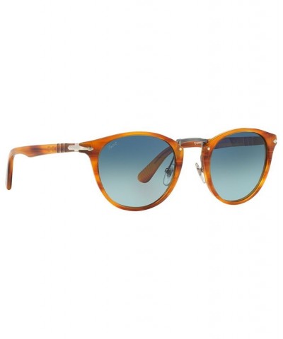 Polarized Sunglasses PERSOL PO3108S 49P BROWN/BLUE GRADIENT POLAR $99.90 Unisex