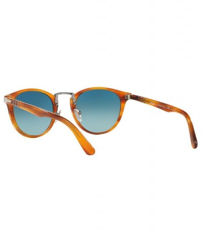 Polarized Sunglasses PERSOL PO3108S 49P BROWN/BLUE GRADIENT POLAR $99.90 Unisex