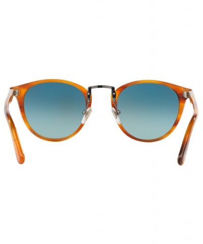 Polarized Sunglasses PERSOL PO3108S 49P BROWN/BLUE GRADIENT POLAR $99.90 Unisex