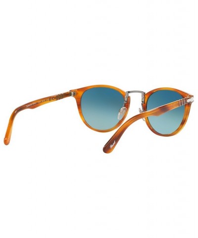 Polarized Sunglasses PERSOL PO3108S 49P BROWN/BLUE GRADIENT POLAR $99.90 Unisex