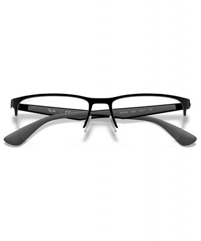 RB6335 Unisex Rectangle Eyeglasses Matte Blac $37.59 Unisex