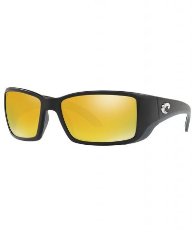 Polarized Sunglasses BLACKFIN 62 BLACK MATTE/YELLOW MIR POL $59.64 Unisex