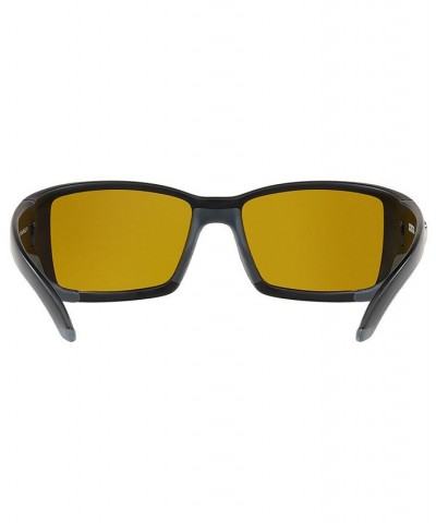 Polarized Sunglasses BLACKFIN 62 BLACK MATTE/YELLOW MIR POL $59.64 Unisex