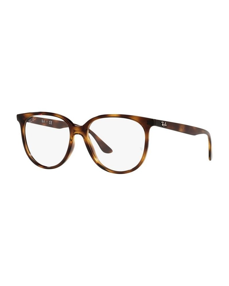 RB4378V Optics Women's Square Low Bridge Fit Eyeglasses Transparent $46.20 Womens