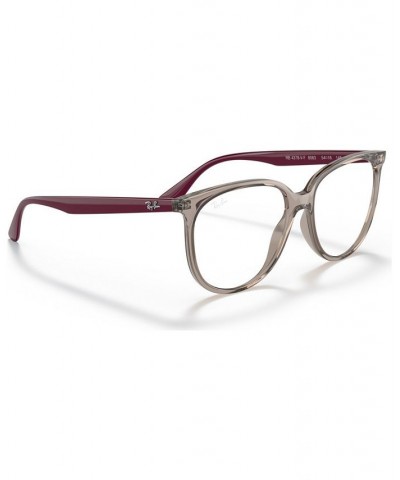 RB4378V Optics Women's Square Low Bridge Fit Eyeglasses Transparent $46.20 Womens