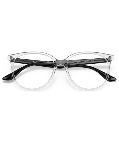 RB4378V Optics Women's Square Low Bridge Fit Eyeglasses Transparent $46.20 Womens