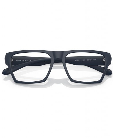 Men's Pillow Eyeglasses AX3097 Matte Light Blue $30.94 Mens