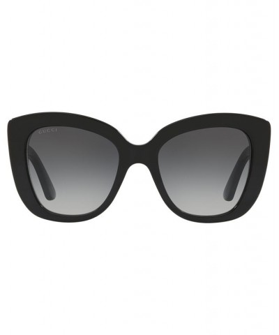 Sunglasses GG0327S 52 BLACK SHINY / GREY GRAD $108.75 Unisex