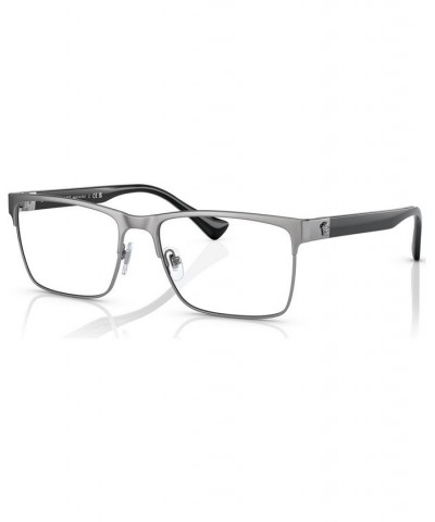 Men's Rectangle Eyeglasses VE128556-O Gold-Tone $81.00 Mens