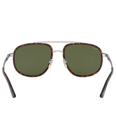 Men's Sunglasses PO2465S GUNMETAL/HAVANA/POLAR GREEN $40.37 Mens