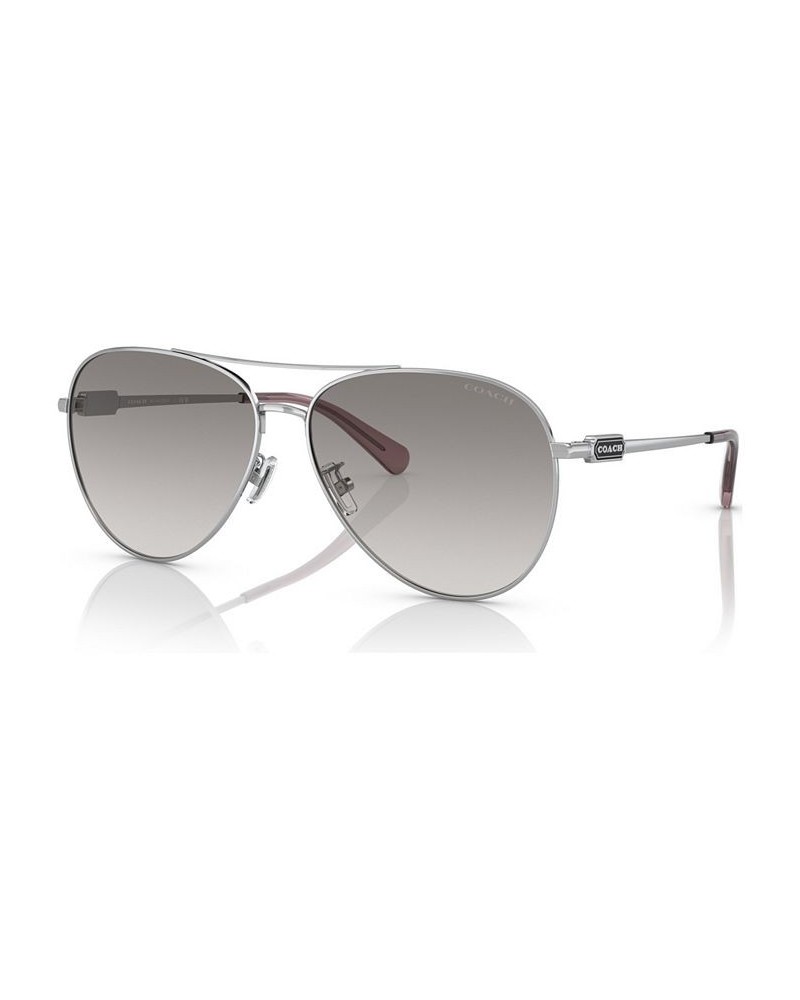 Women's Sunglasses HC714061-Y Shiny Silver-Tone $19.60 Womens