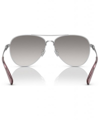 Women's Sunglasses HC714061-Y Shiny Silver-Tone $19.60 Womens