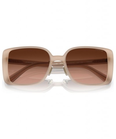 Women's Sunglasses 0HC8375 Milky Ivory $45.90 Womens