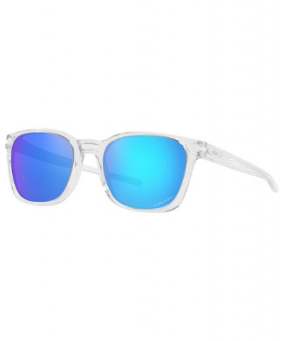 Men's Sunglasses OO9018 Ojector 55 Polished Clear $38.41 Mens