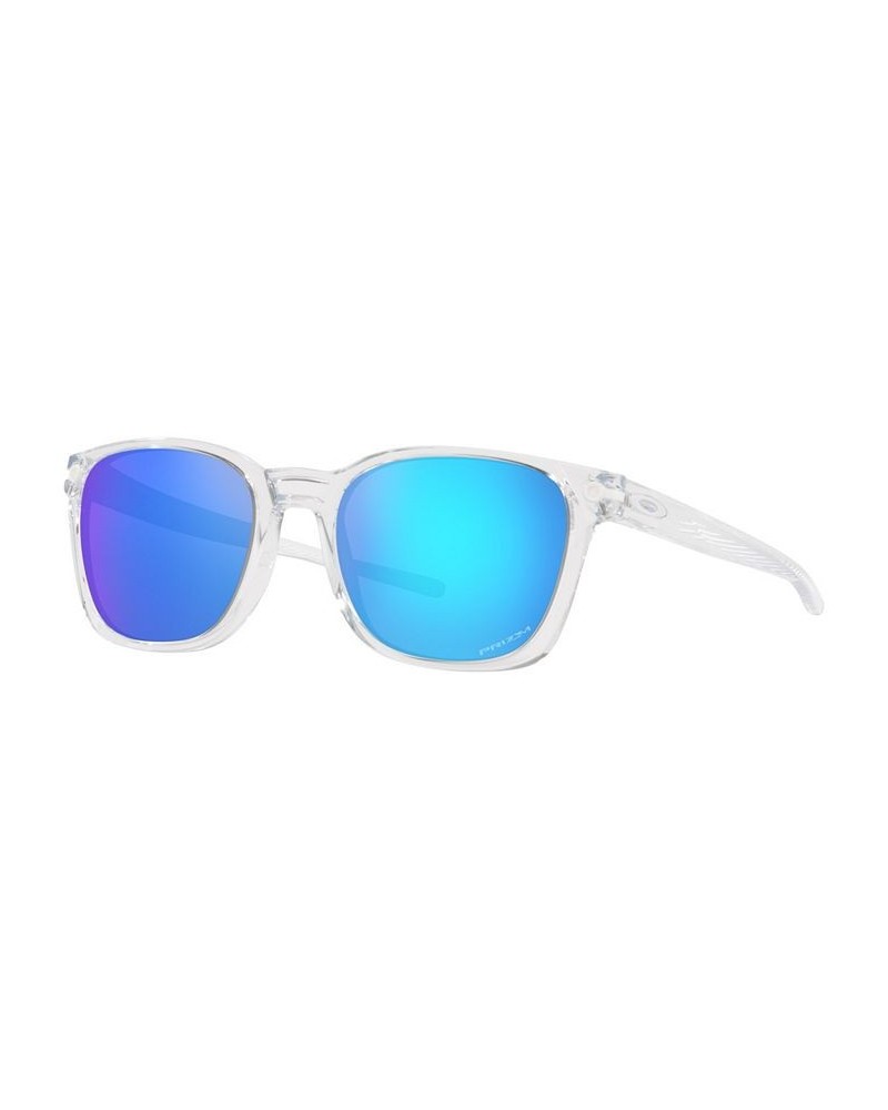 Men's Sunglasses OO9018 Ojector 55 Polished Clear $38.41 Mens