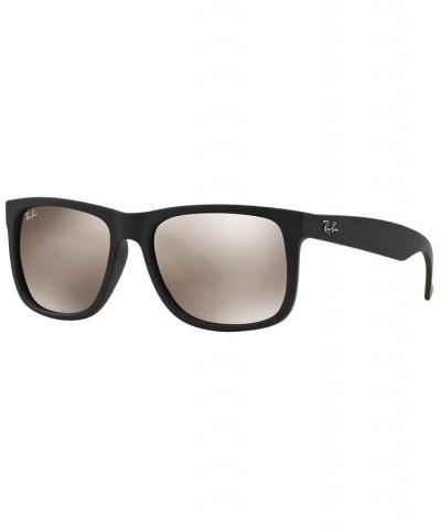 Sunglasses Justin Mirror RB4165 BLACK/GREEN MIRROR $18.15 Unisex