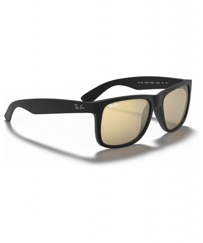 Sunglasses Justin Mirror RB4165 BLACK/GREEN MIRROR $18.15 Unisex