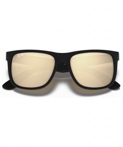 Sunglasses Justin Mirror RB4165 BLACK/GREEN MIRROR $18.15 Unisex