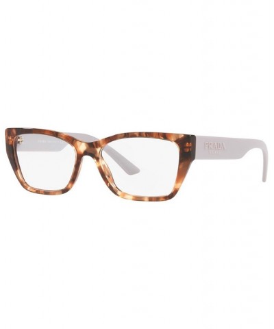 PR11YVF Women's Irregular Eyeglasses Caramel Tortoise $64.47 Womens