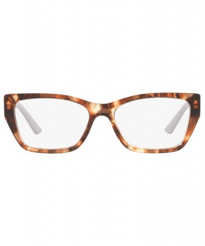 PR11YVF Women's Irregular Eyeglasses Caramel Tortoise $64.47 Womens