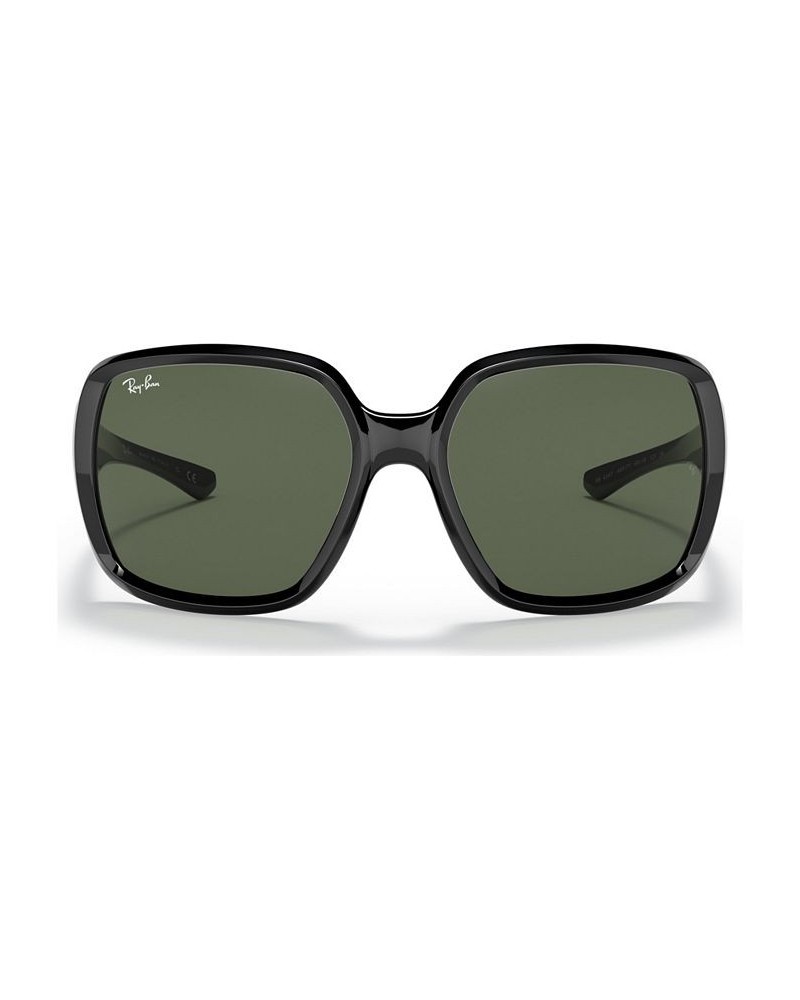 Unisex Sunglasses RB4347 60 BLACK/DARK GREEN $33.60 Unisex