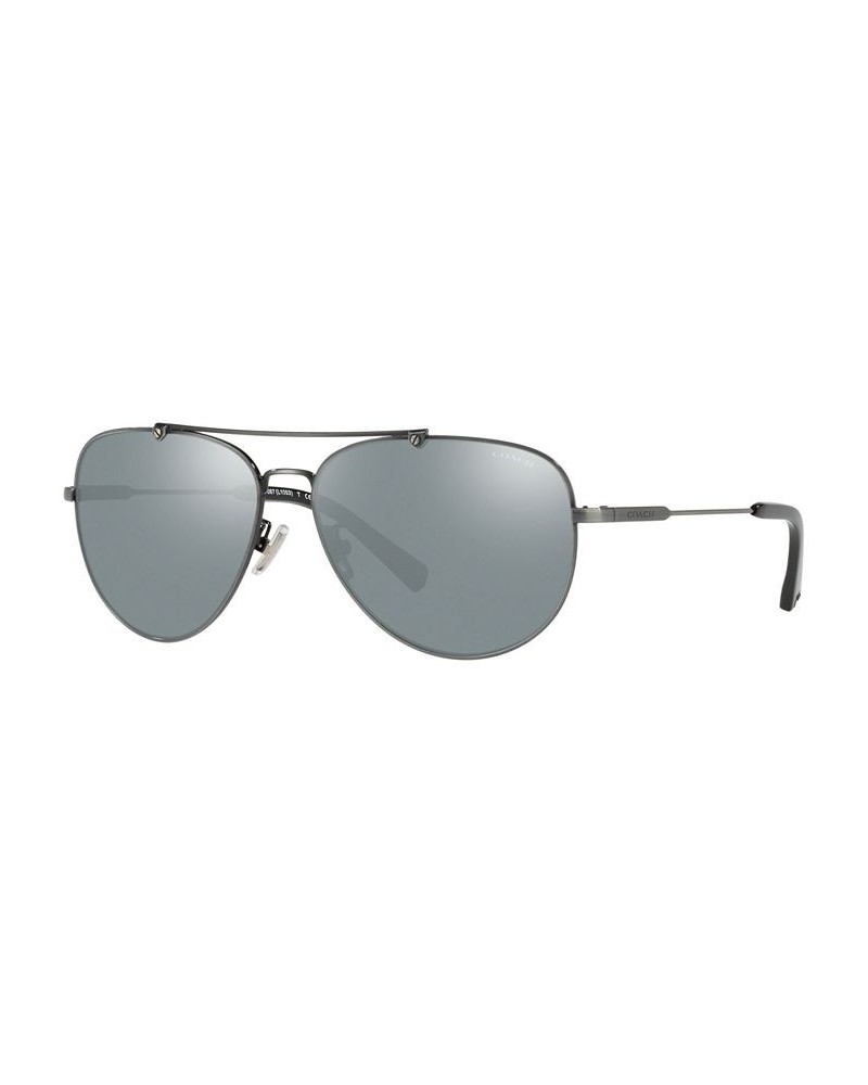 Sunglasses HC7087 59 L1053 Antique Silver/Blue Silver Mirror $53.07 Unisex