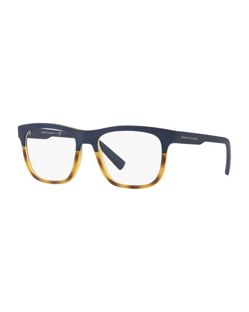 Armani Exchange AX3050 Men's Square Eyeglasses Blue Havan $21.42 Mens